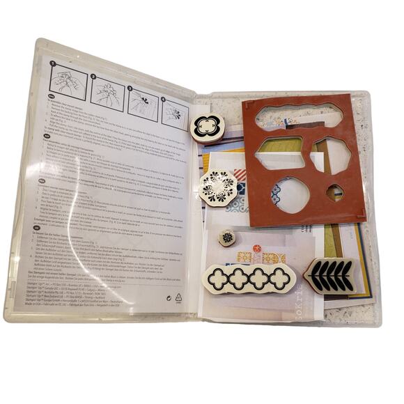 Stampin Up Madison Avenue Stamp Set Sale-A-Bration Used - Picture 4 of 5